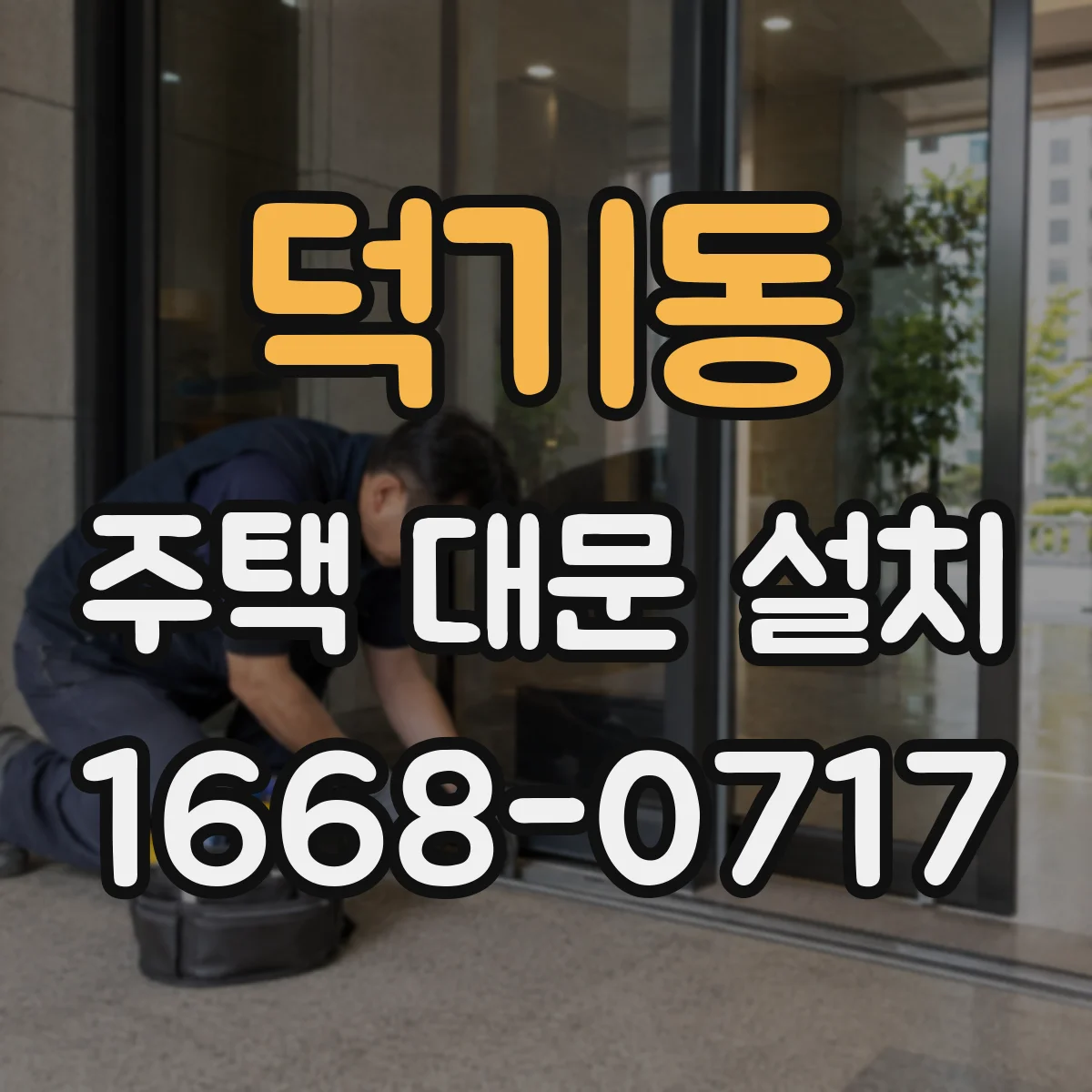덕기동 주택 대문 설치