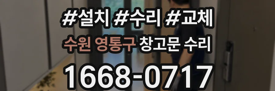 수원 영통구 창고문 수리