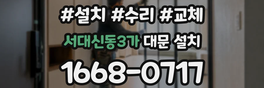 서대신동3가 대문 설치