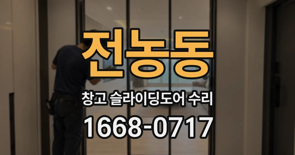전농동 창고 슬라이딩도어 수리