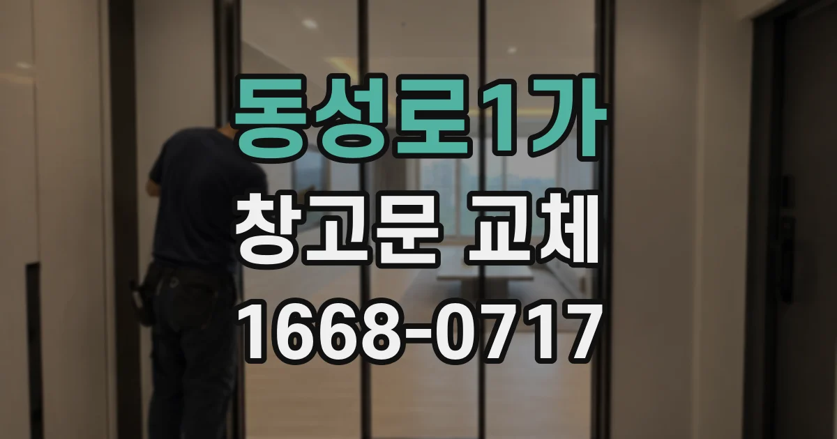 동성로1가 창고문 교체