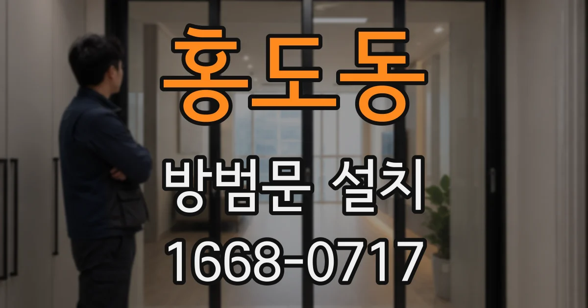 홍도동 방범문 설치