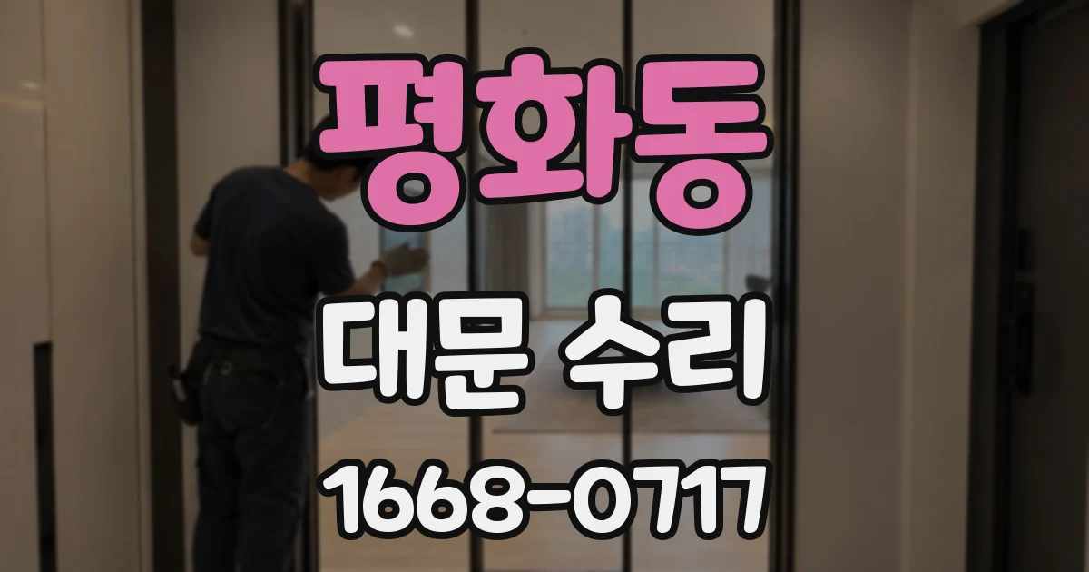평화동 대문 수리