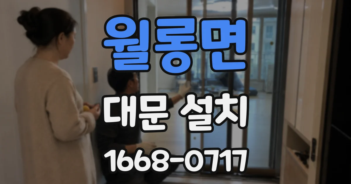 월롱면 대문 설치