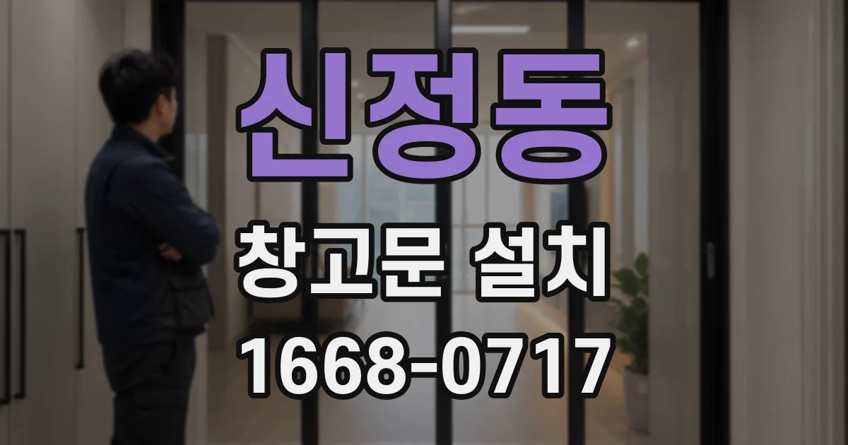 신정동 창고문 설치
