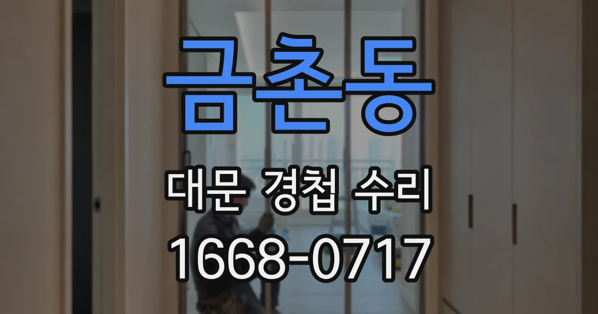 금촌동 대문 경첩 수리