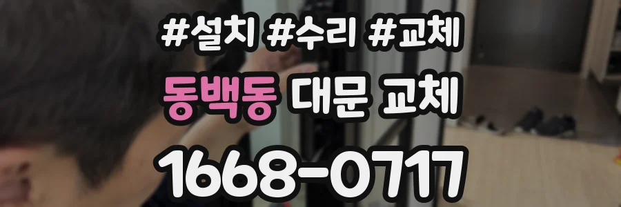 동백동 대문 교체