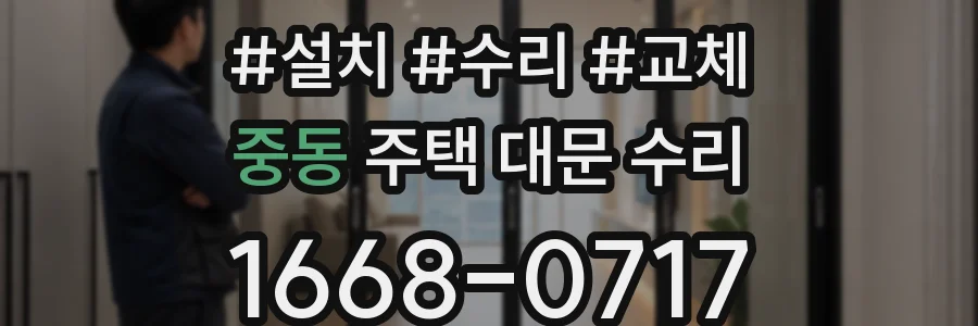 중동 주택 대문 수리