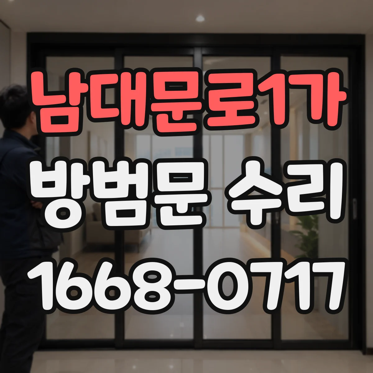 남대문로1가 방범문 수리