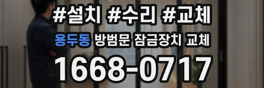 용두동 방범문 잠금장치 교체