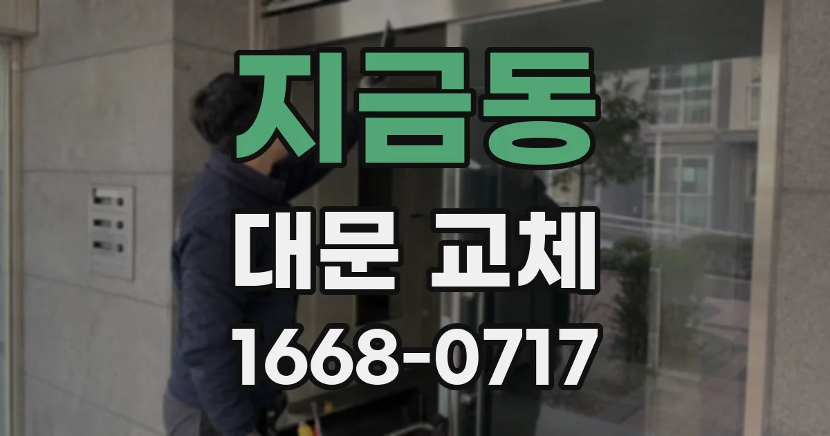 지금동 대문 교체