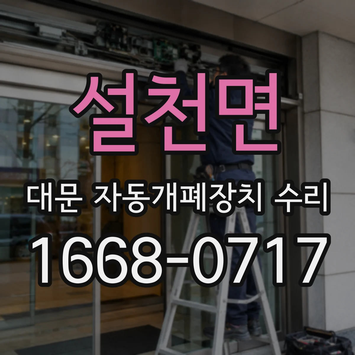 설천면 대문 자동개폐장치 수리