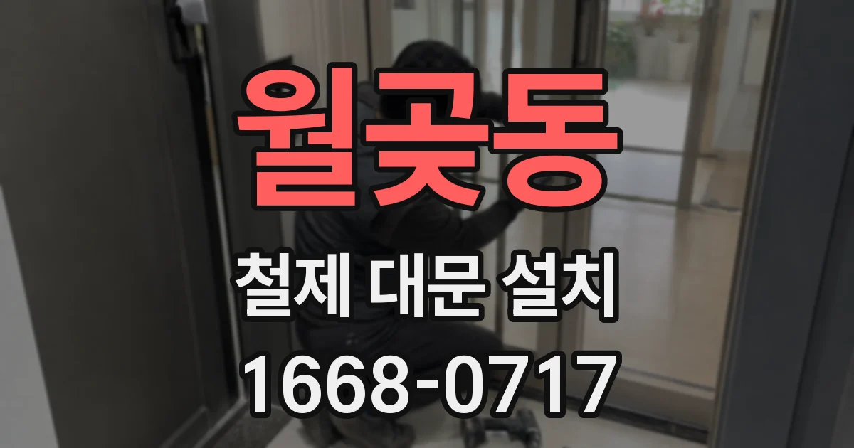 월곶동 철제 대문 설치