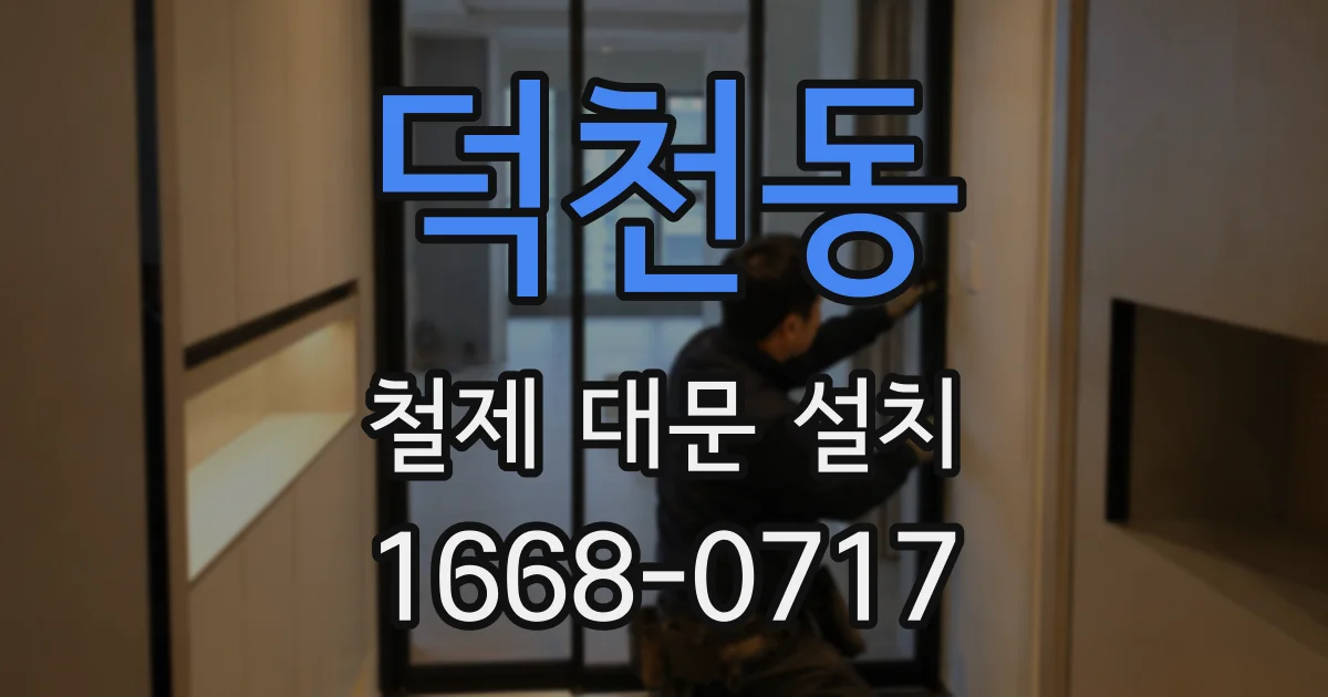 덕천동 철제 대문 설치