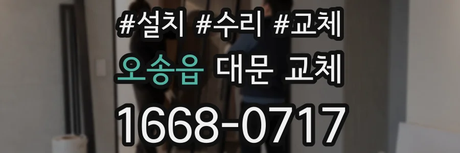 오송읍 대문 교체