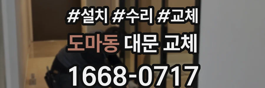 도마동 대문 교체