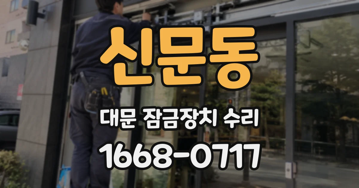 신문동 대문 잠금장치 수리