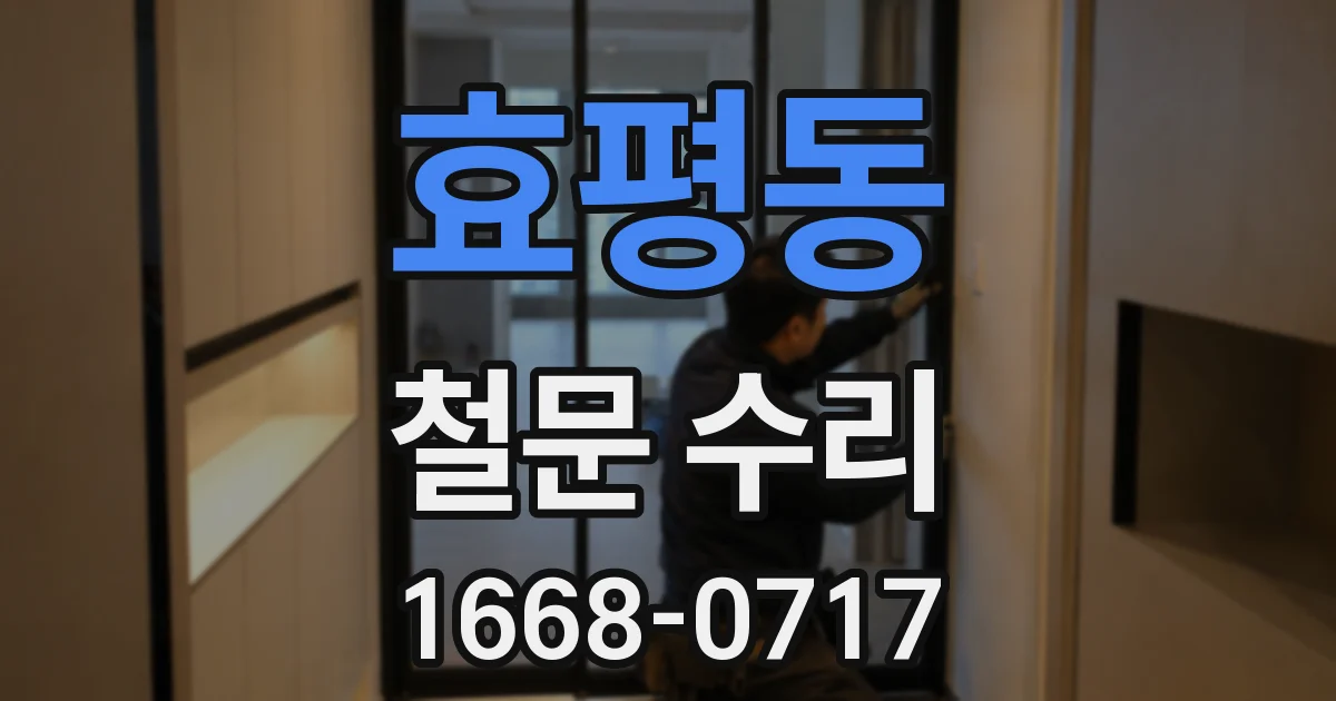 효평동 철문 수리