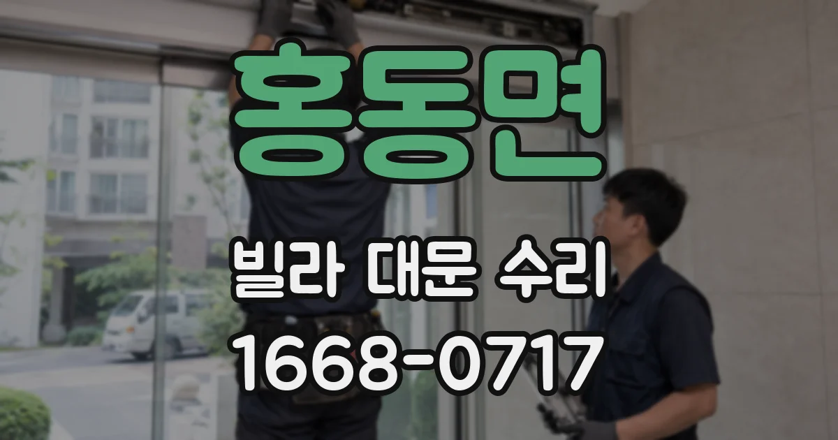 홍동면 빌라 대문 수리