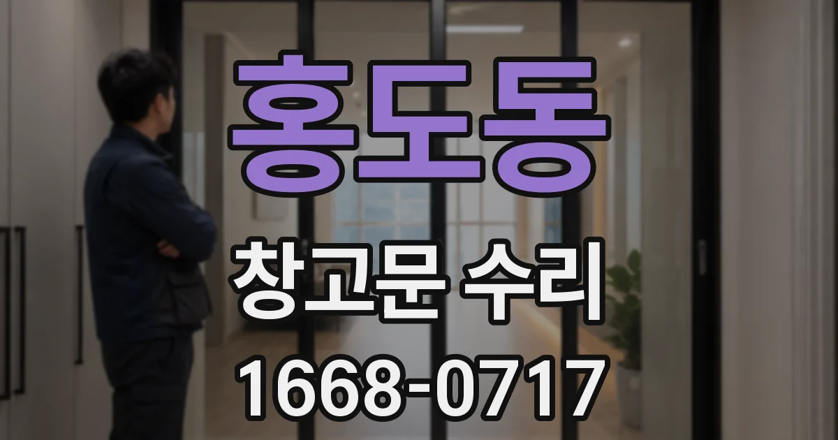 홍도동 창고문 수리