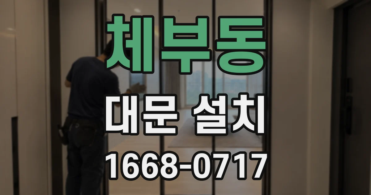 체부동 대문 설치
