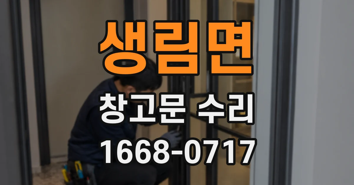 생림면 창고문 수리