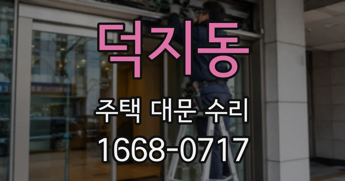 덕지동 주택 대문 수리