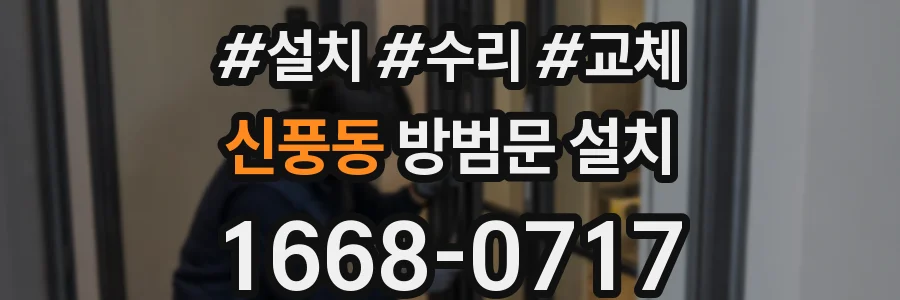 신풍동 방범문 설치