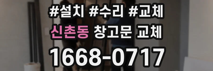 신촌동 창고문 교체