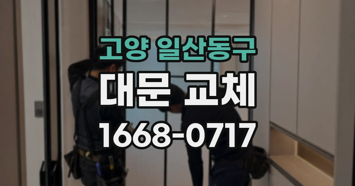 고양 일산동구 대문 교체