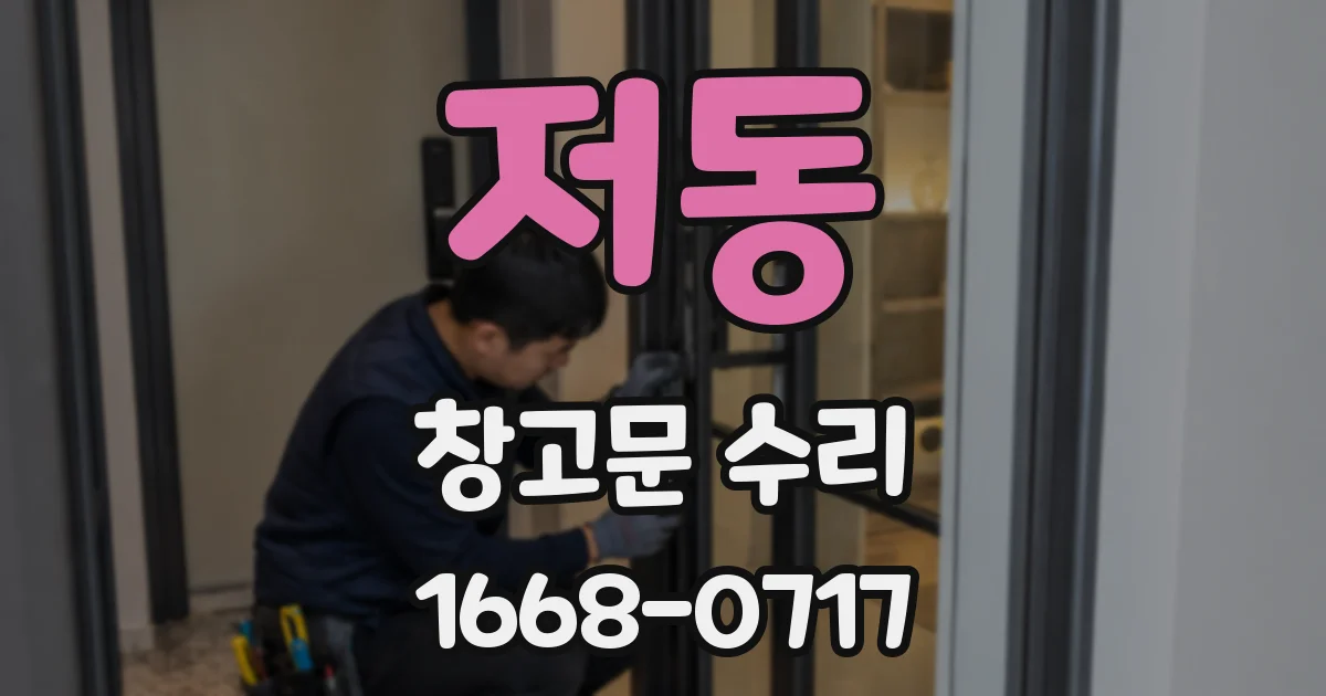 저동 창고문 수리