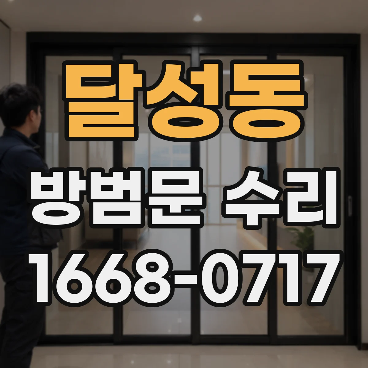 달성동 방범문 수리