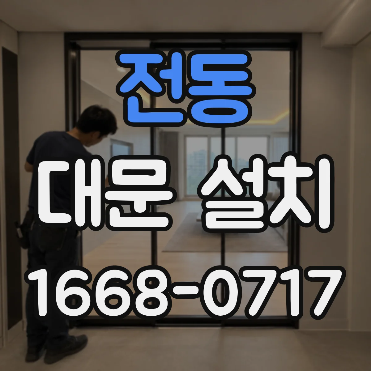 전동 대문 설치