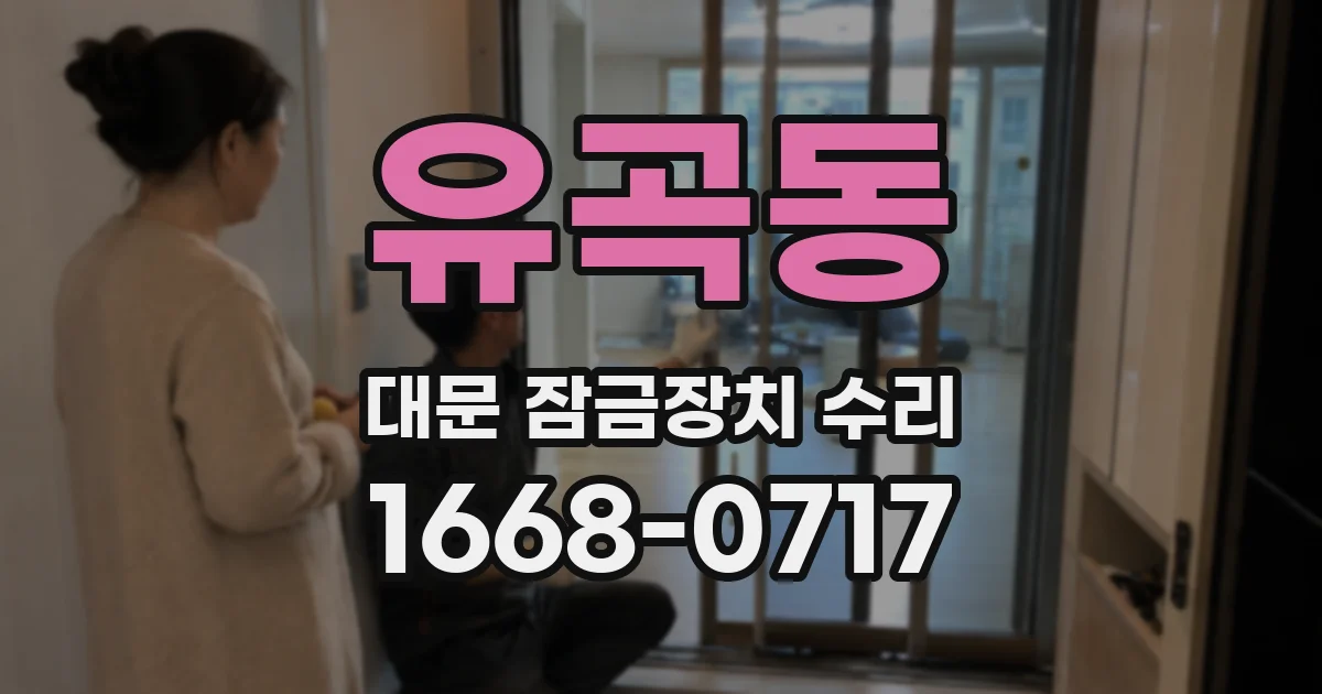 유곡동 대문 잠금장치 수리