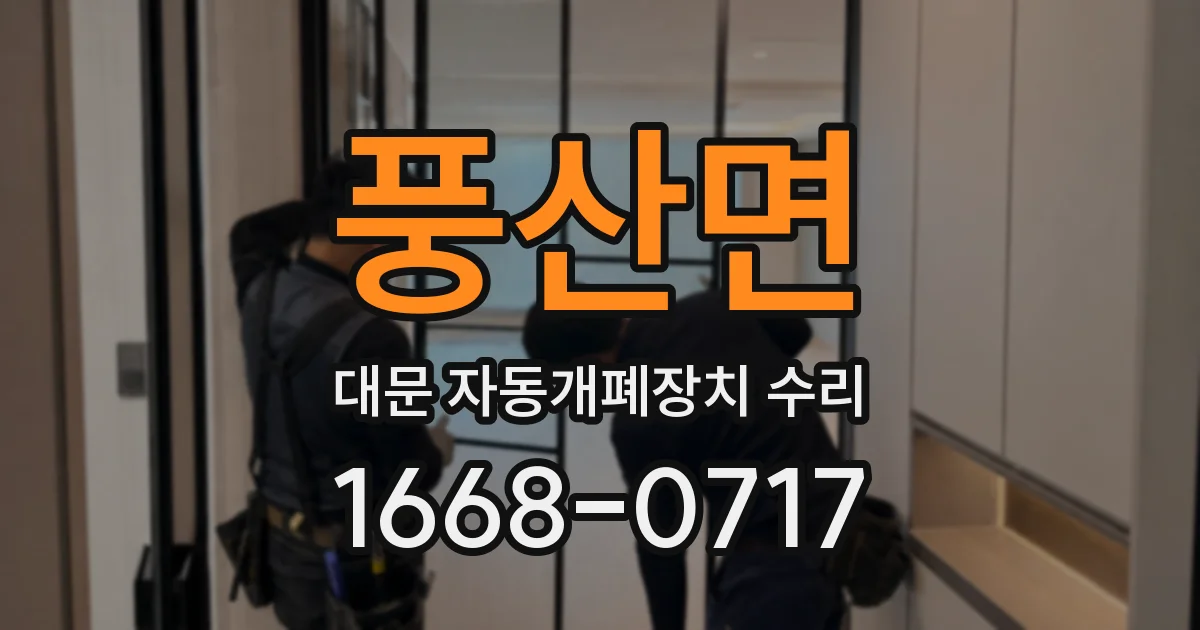 풍산면 대문 자동개폐장치 수리