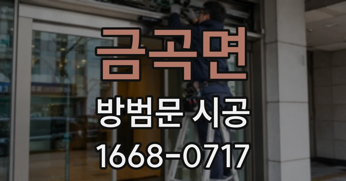 금곡면 방범문 시공