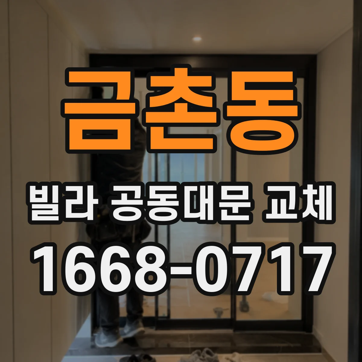 금촌동 빌라 공동대문 교체