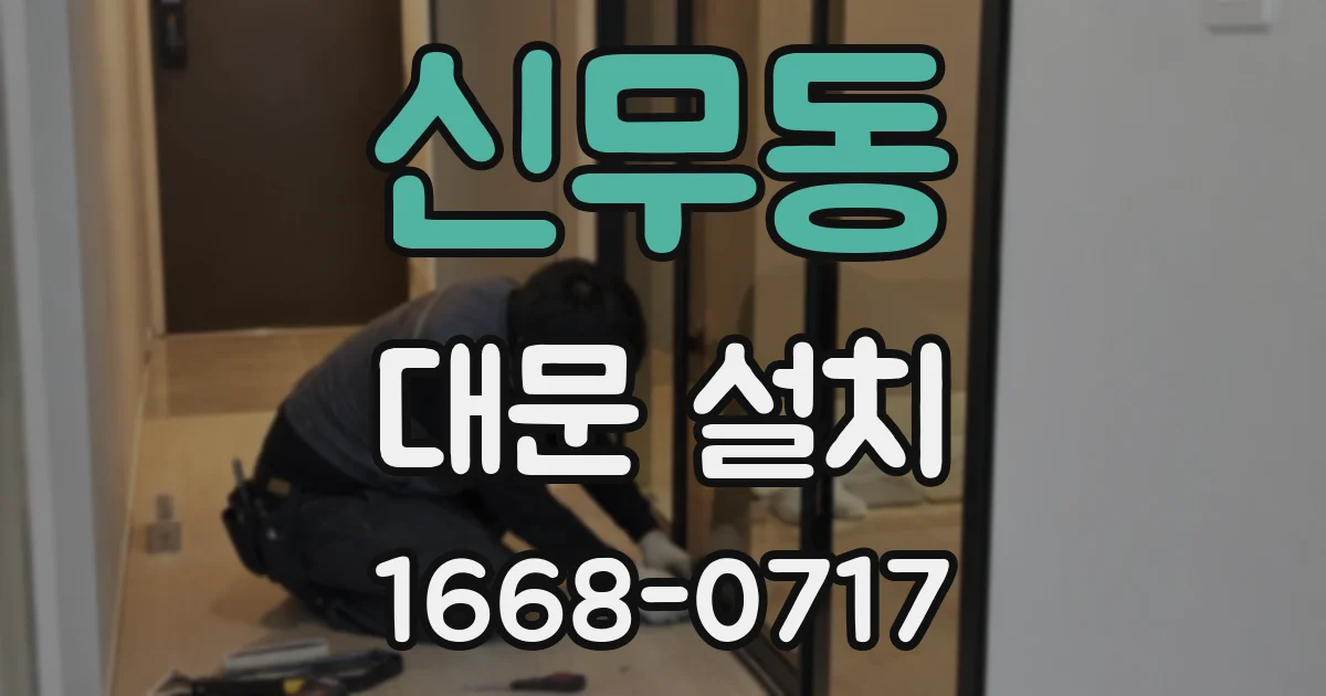 신무동 대문 설치