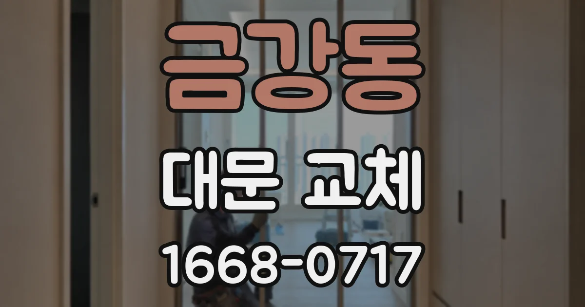 금강동 대문 교체
