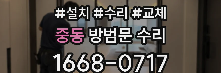 중동 방범문 수리