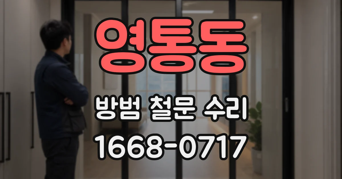 영통동 방범 철문 수리