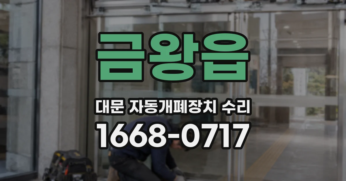 금왕읍 대문 자동개폐장치 수리