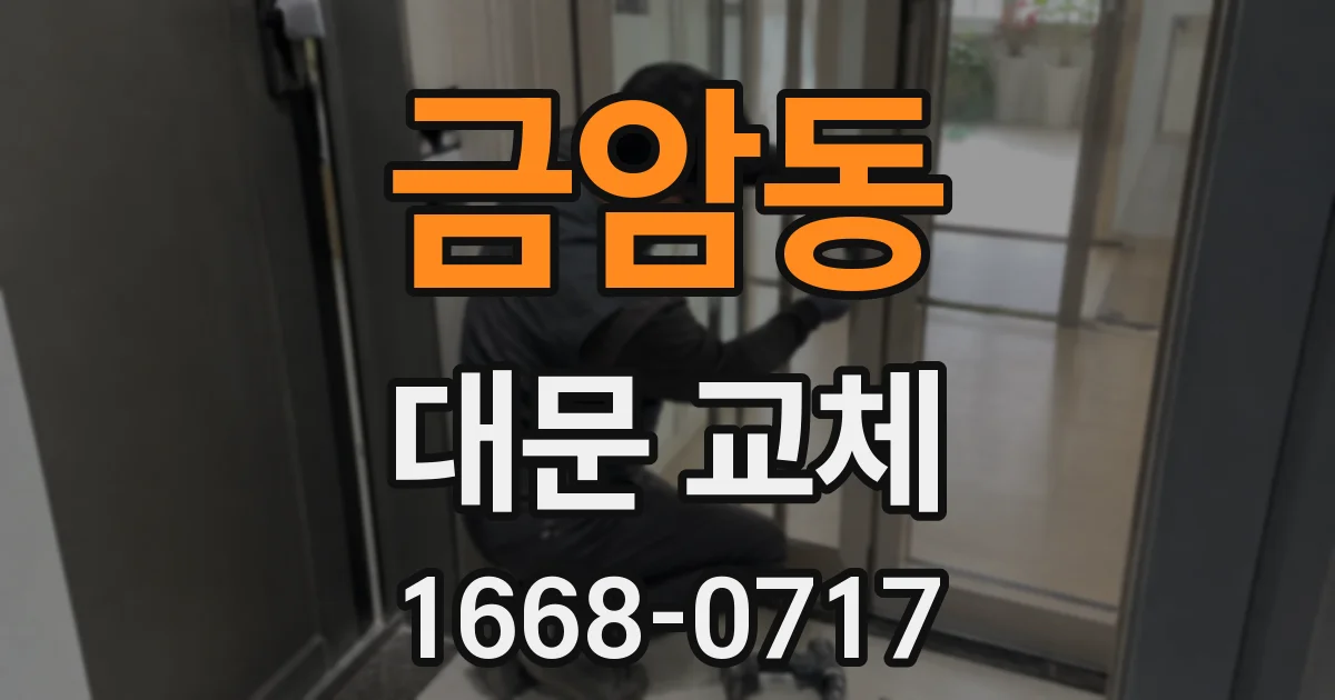 금암동 대문 교체