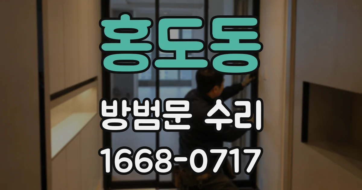 홍도동 방범문 수리