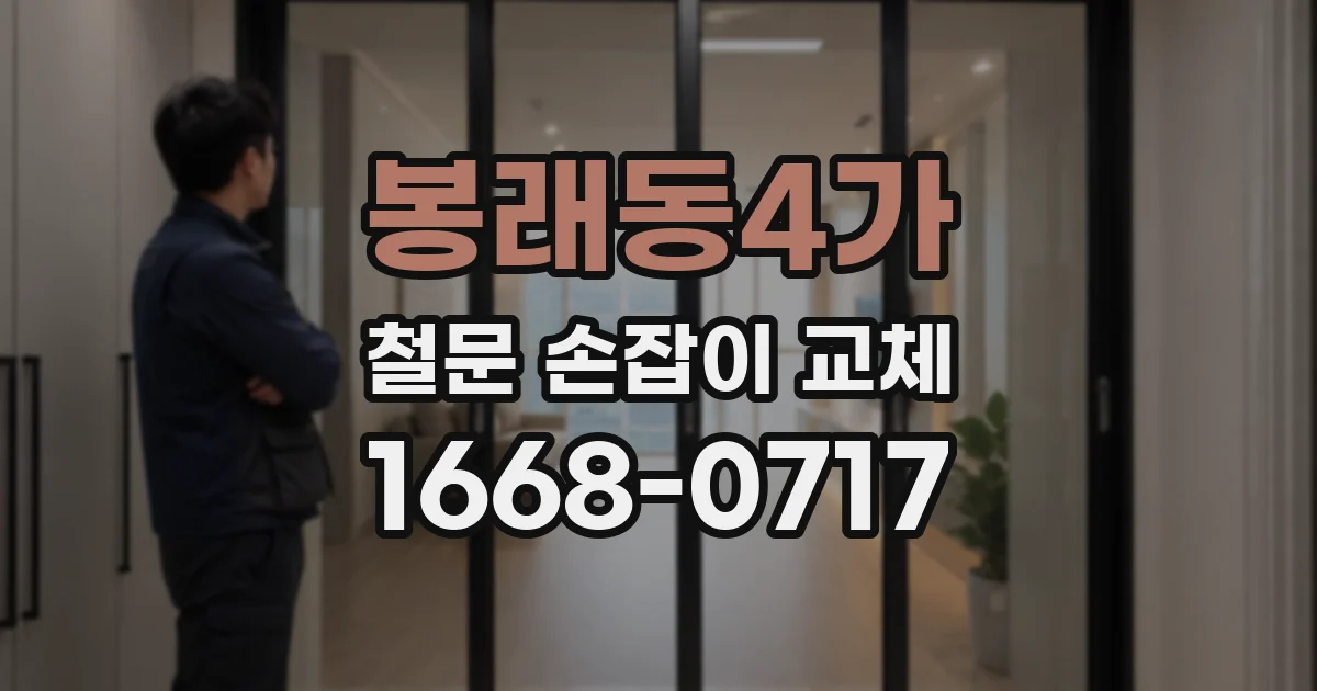 봉래동4가 철문 손잡이 교체