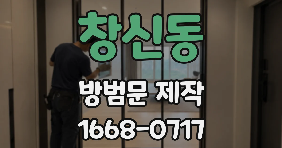 창신동 방범문 제작