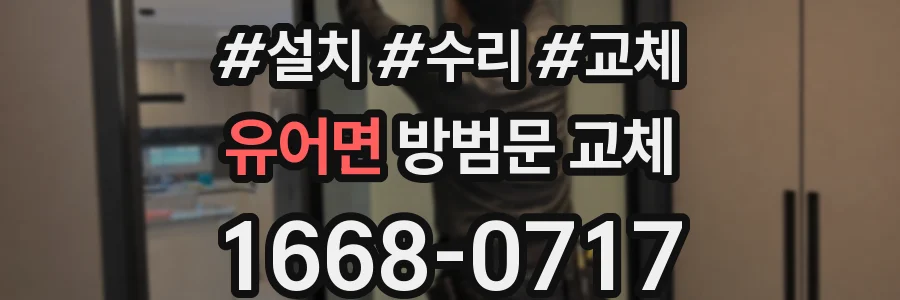 유어면 방범문 교체