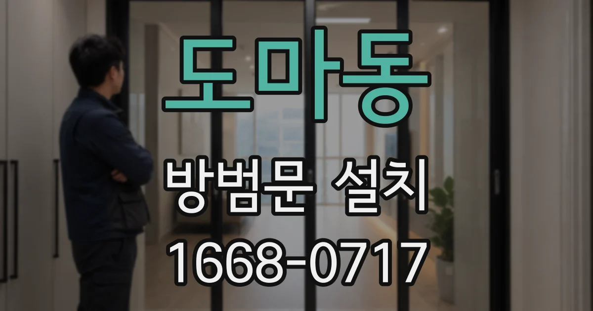 도마동 방범문 설치
