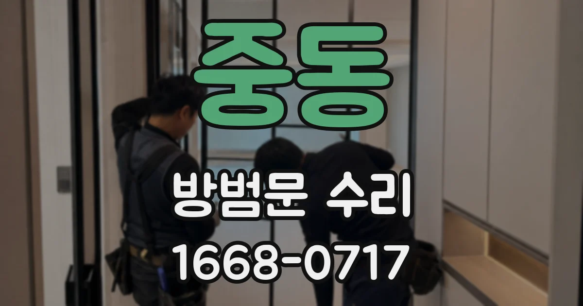 중동 방범문 수리