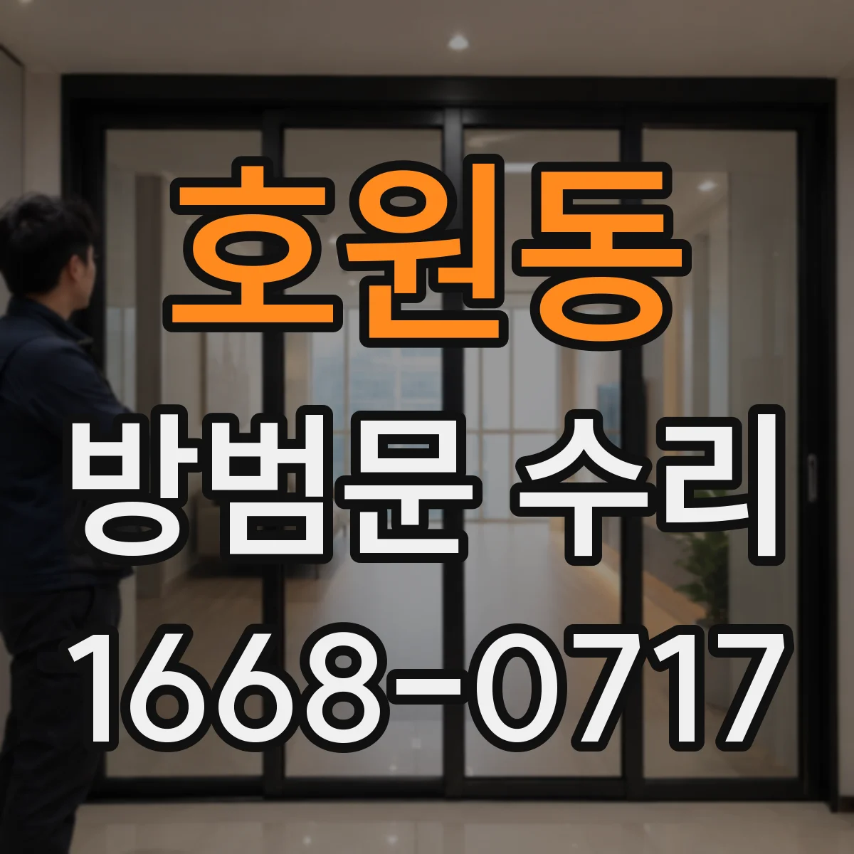 호원동 방범문 수리